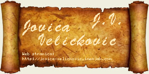 Jovica Veličković vizit kartica